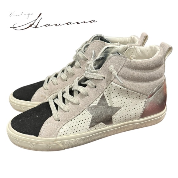 Vintage Havana Shoes - Vintage Havana Women's Limitless Mid Top Lace-up Zipper Sneakers 9